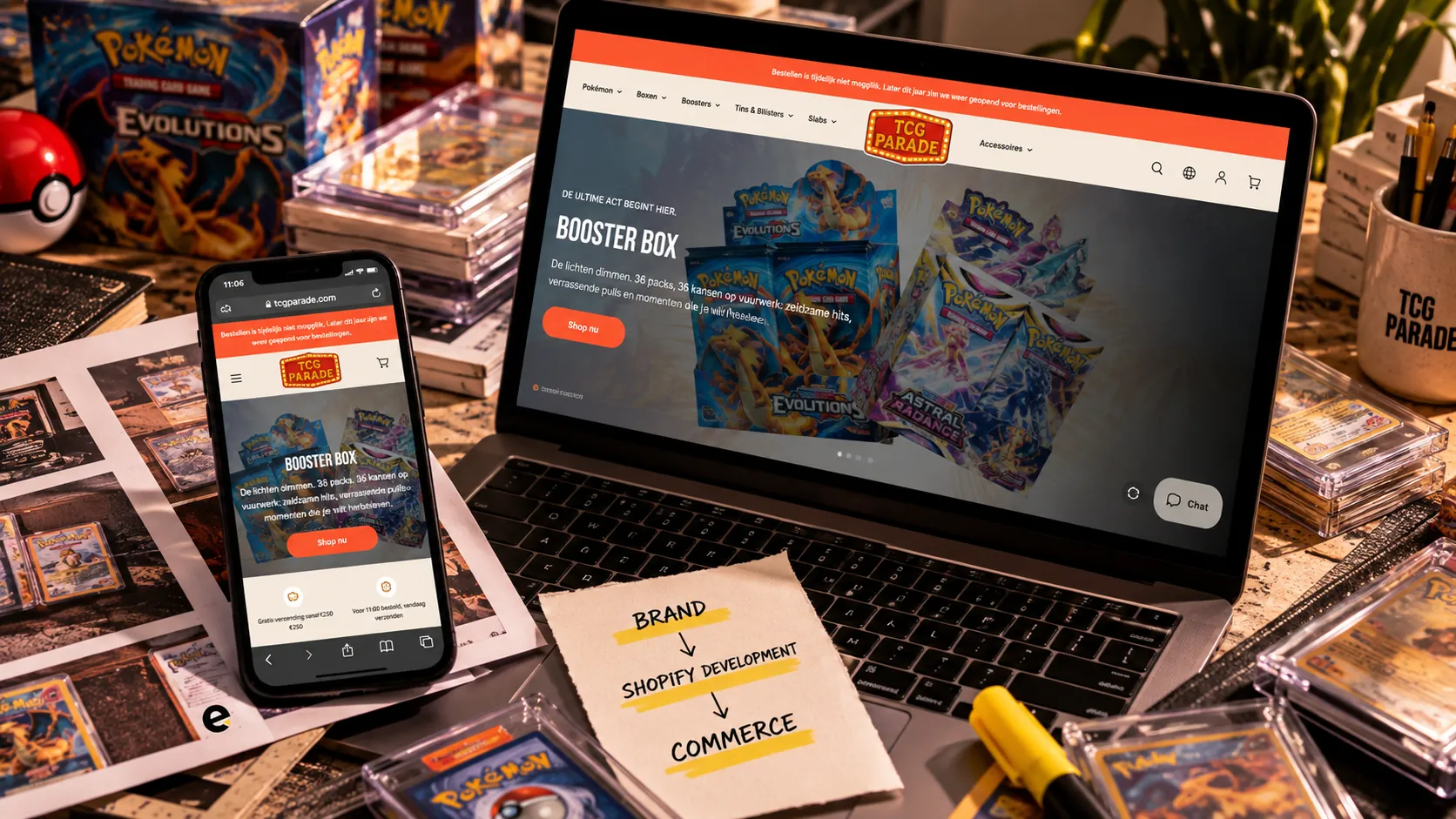 Webshop van TCG Parade