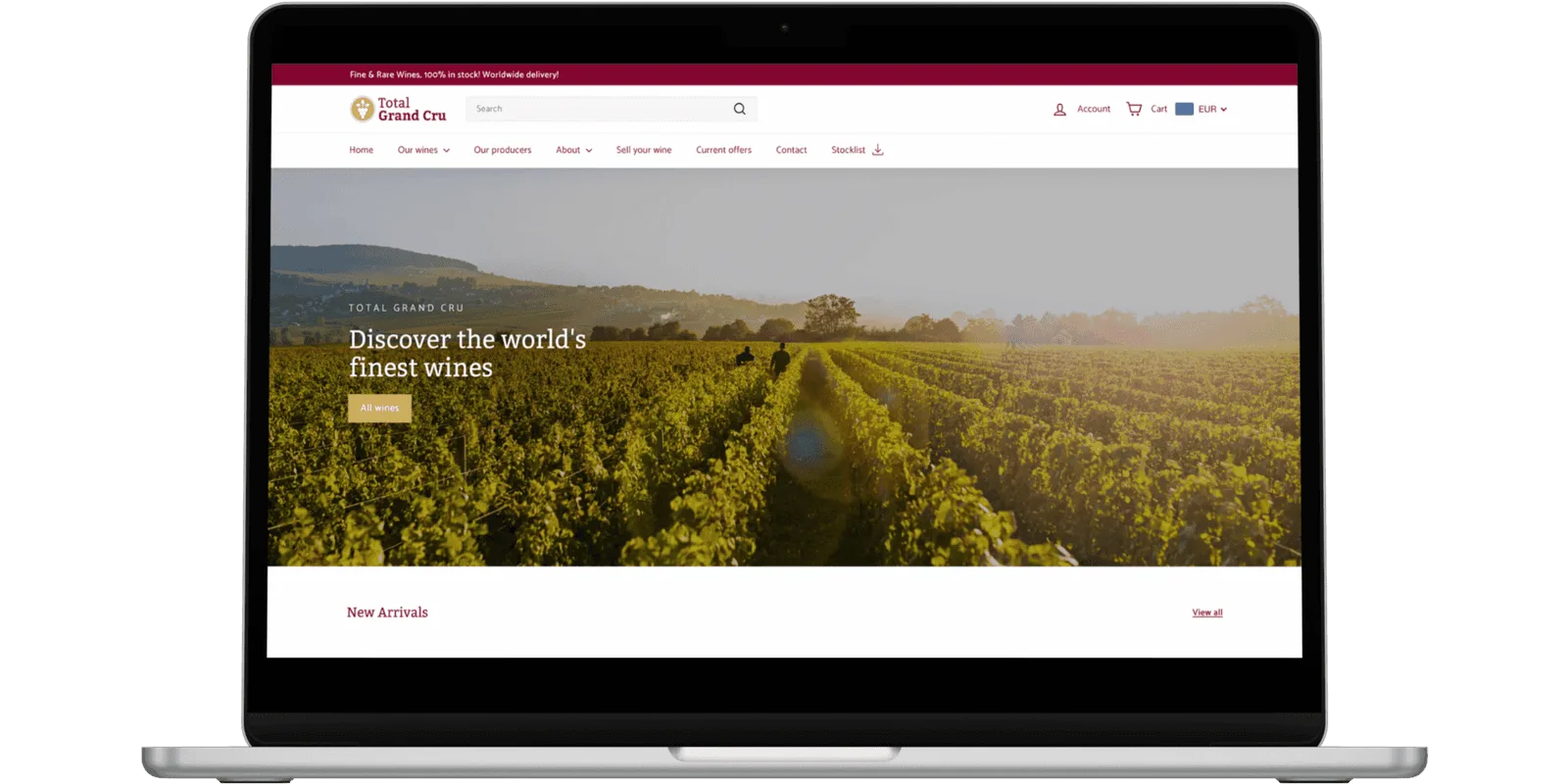 Total Grand Cru webshop